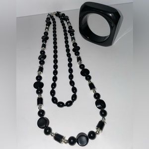 Vintage 1980's costume Necklace and Bracelet